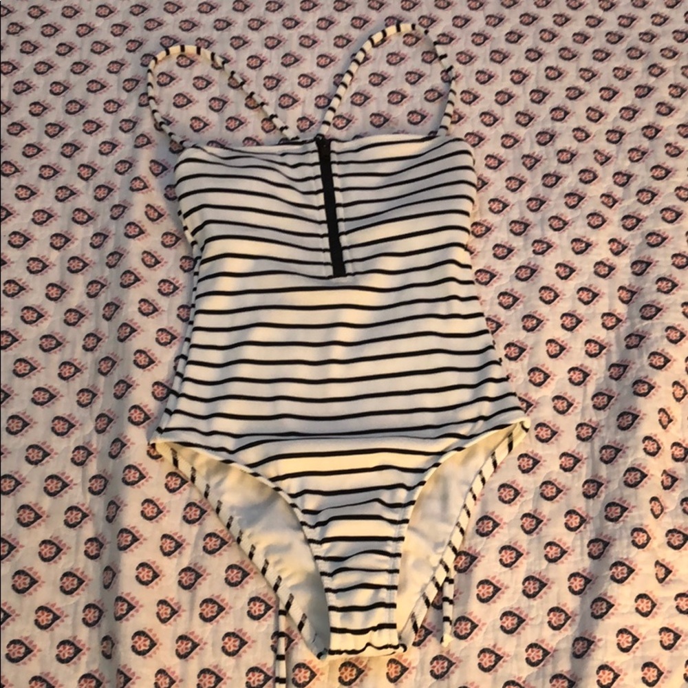 Target brand striped one piece.